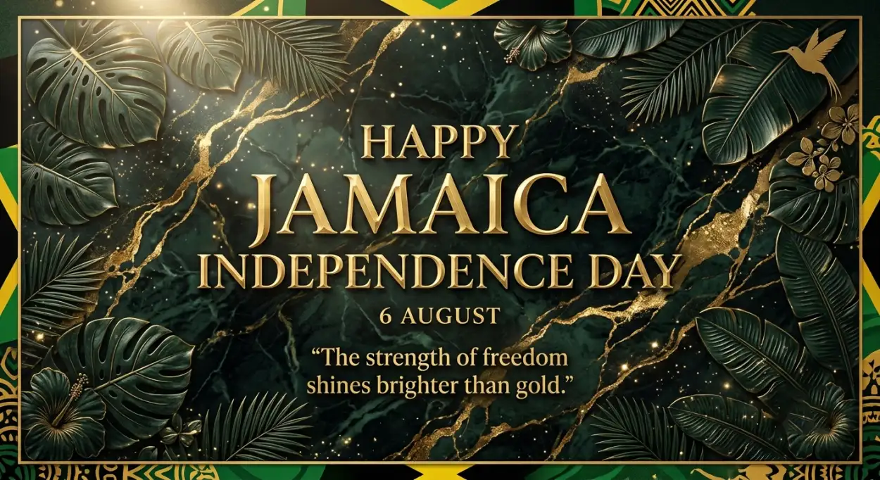 Free Download Jamaica Independence Day 2026 Digital Banner - High Quality Jamaica Independence Day 2026 Image