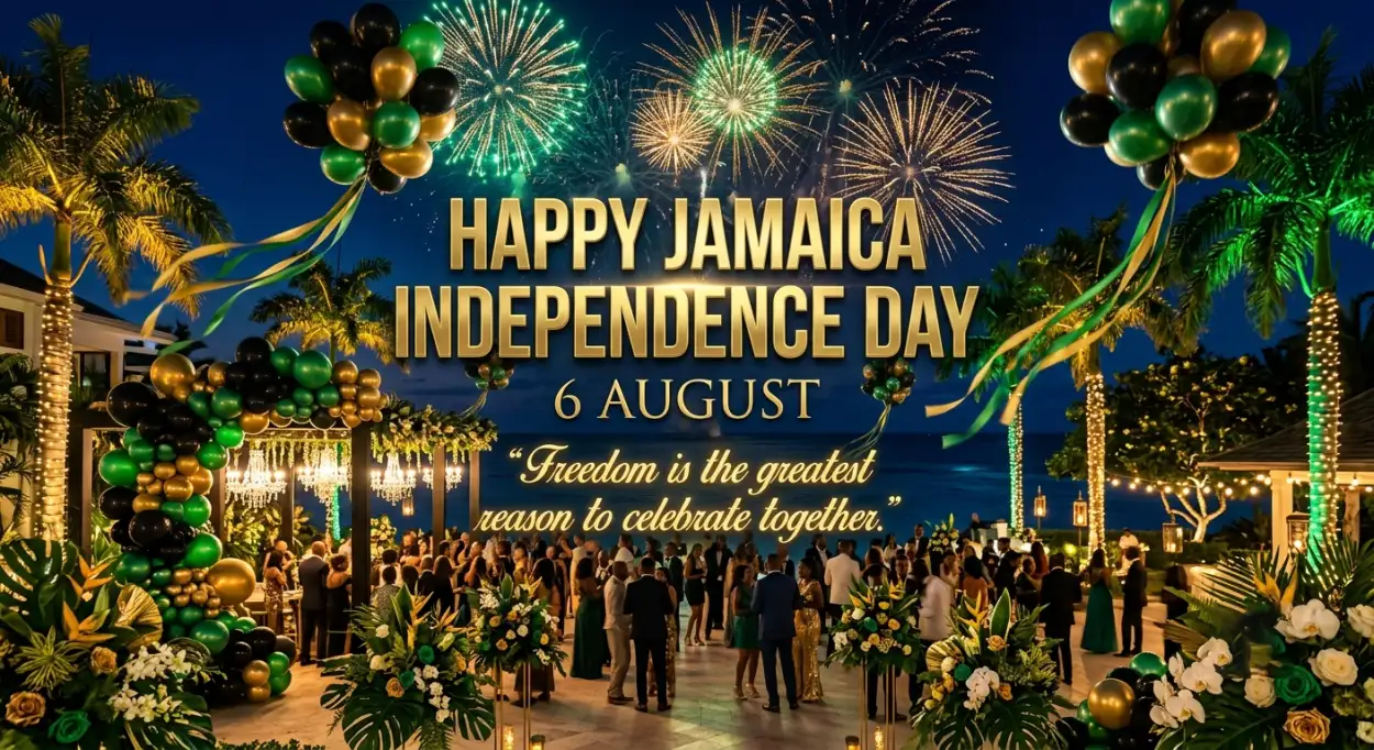 Free Download Jamaica Independence Day 2026 Elegant Background - High Quality Jamaica Independence Day 2026 Background Image