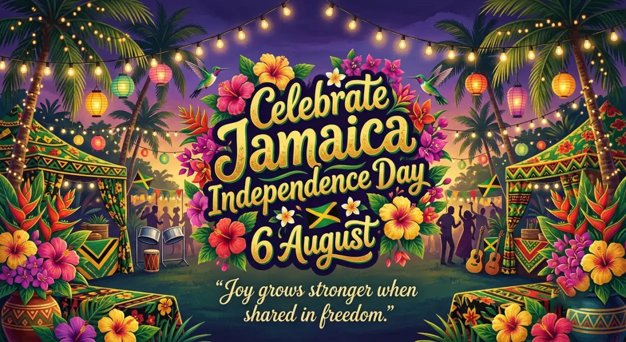 Free Download Jamaica Independence Day 2026 Festive Background - High Quality Jamaica Independence Day 2026 Background Image