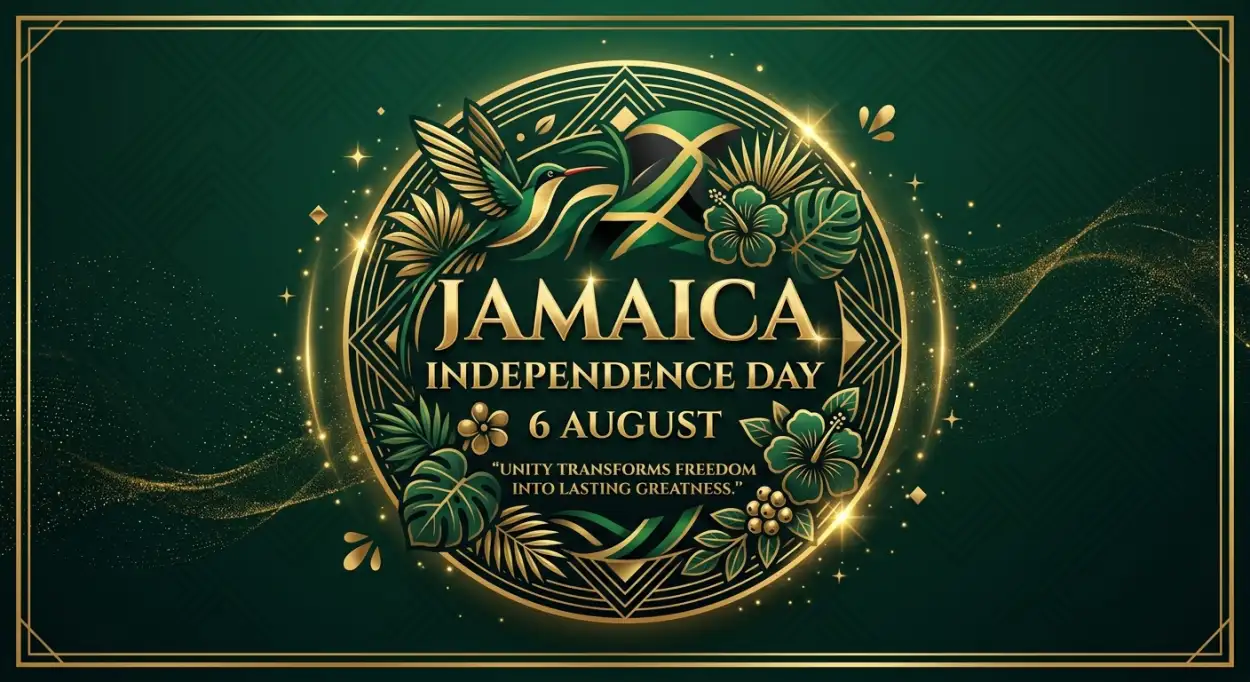 Free Download Jamaica Independence Day 2026 Logo Design - High Quality Jamaica Independence Day 2026 Image