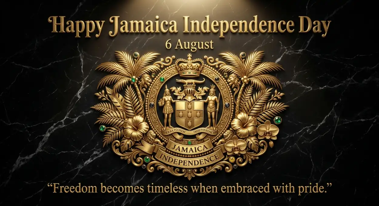 Free Download Jamaica Independence Day 2026 Luxury Banner - High Quality Jamaica Independence Day 2026 Image