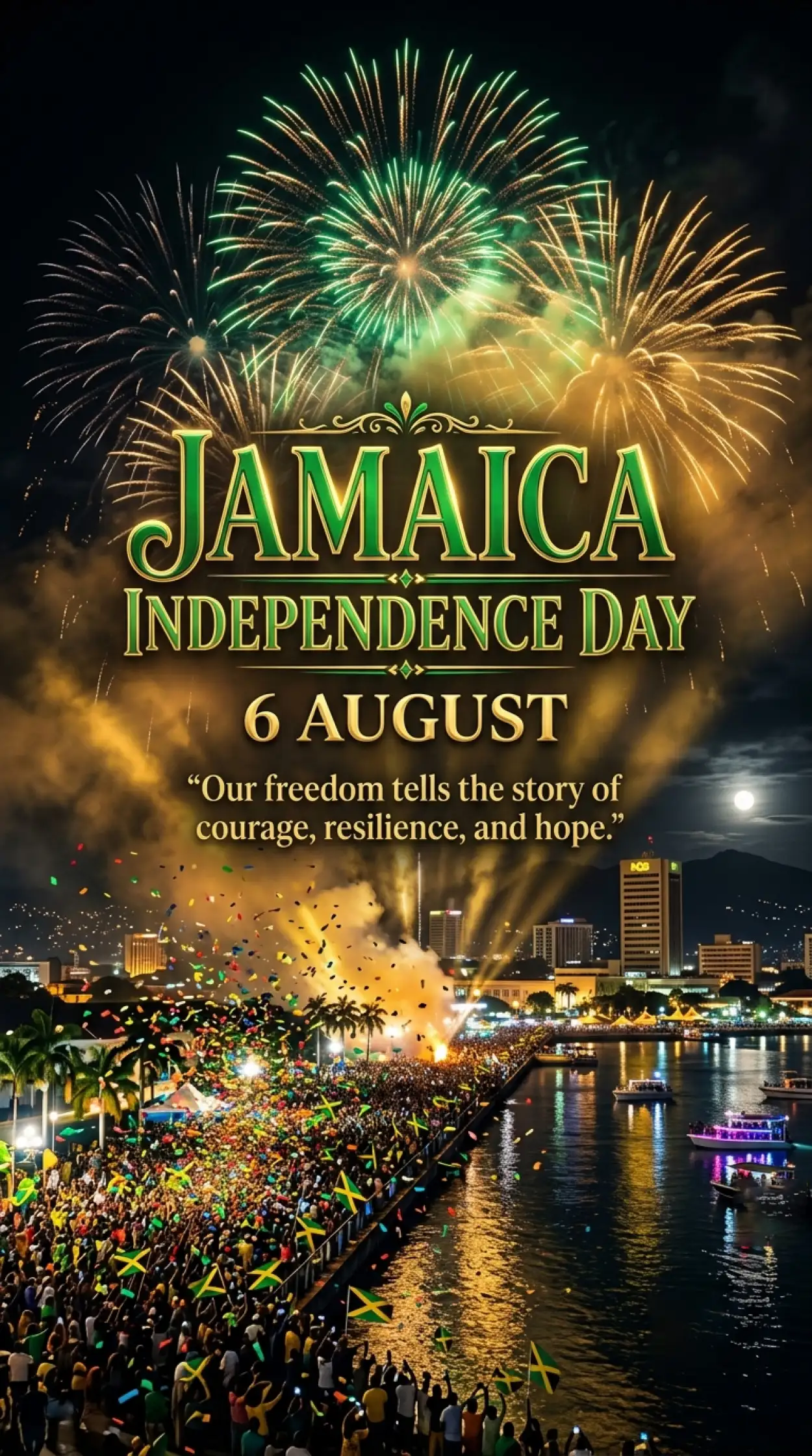 Free Download Jamaica Independence Day 2026 Poster - High Quality Jamaica Independence Day 2026 Image
