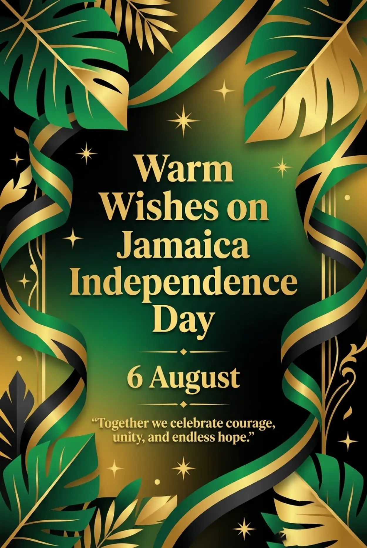 Free Download Jamaica Independence Day 2026 Wishes - High Quality Jamaica Independence Day 2026 Image