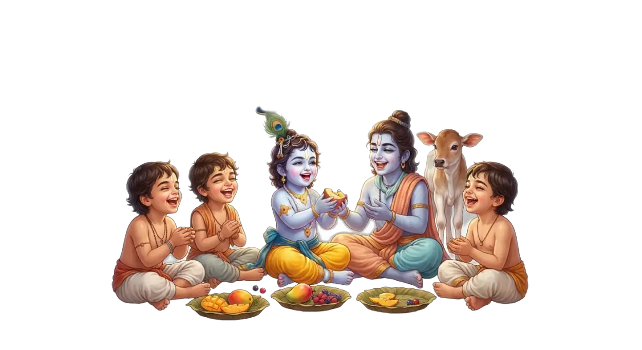 Free Download Janmashtami Pooja Decoration Png Images 2026 - High Quality Krishna Janmashtami Png 2026 Transparent PNG