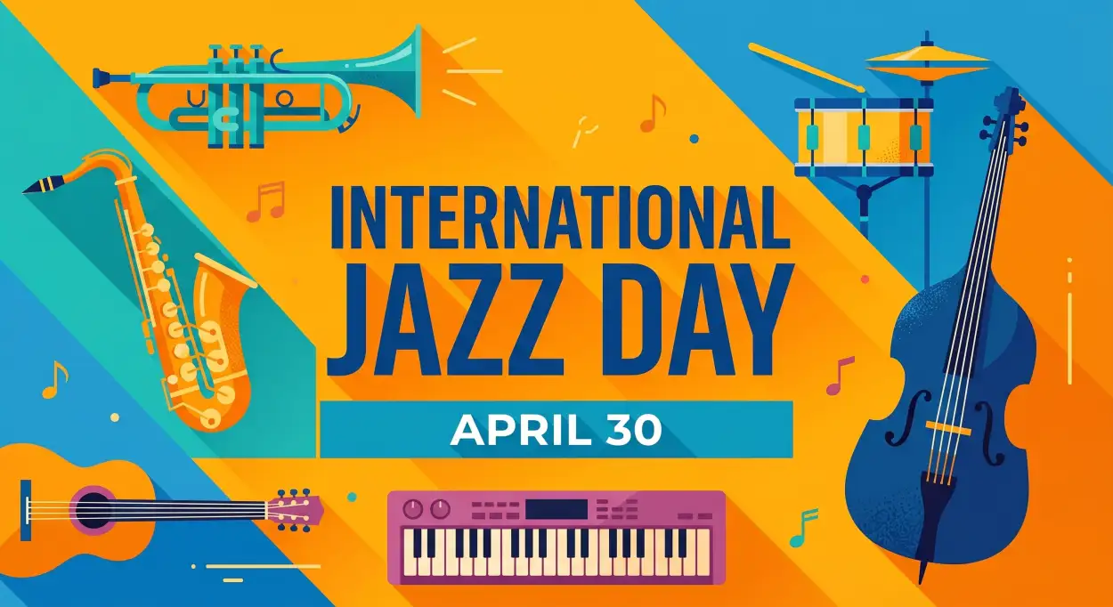 Free Download Jazz Awareness Day Campaign Ideas - High Quality International Jazz Day 2026 Image