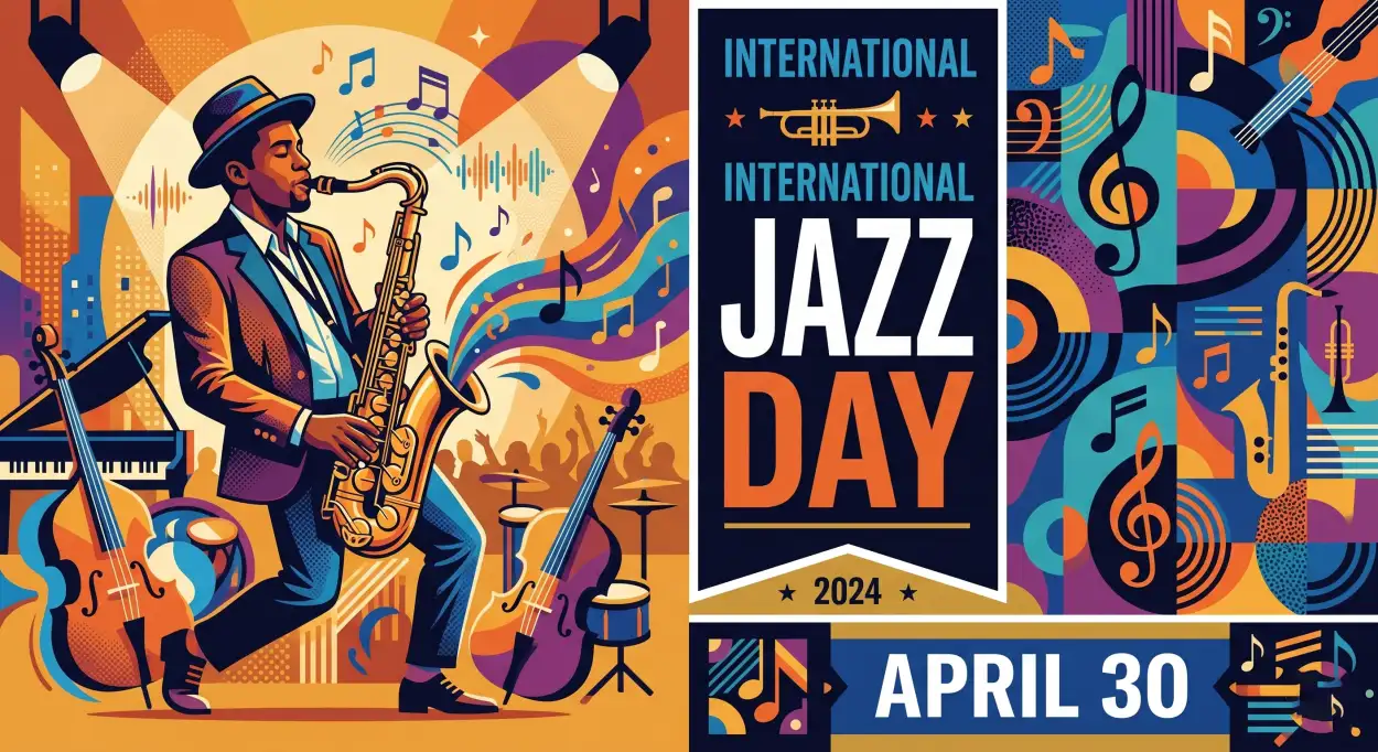 Free Download Jazz Day Graphic Design Ideas - High Quality International Jazz Day 2026 Image