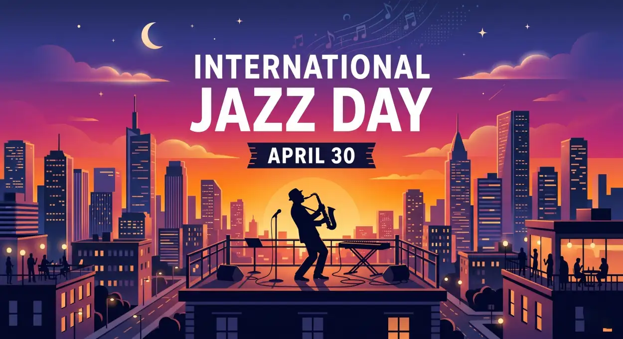 Free Download Jazz Day Logo Design Inspiration - High Quality International Jazz Day 2026 Image