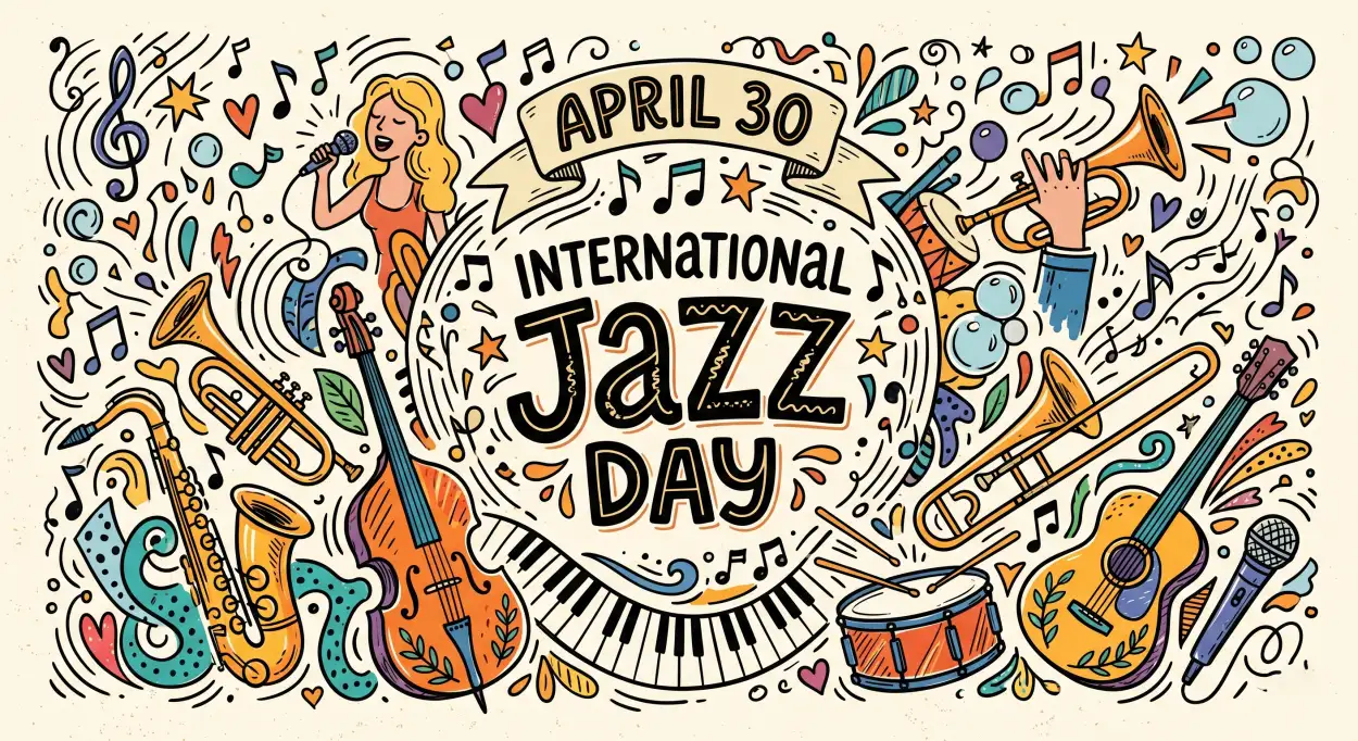 Free Download Jazz Day School Activity Ideas - High Quality International Jazz Day 2026 Image