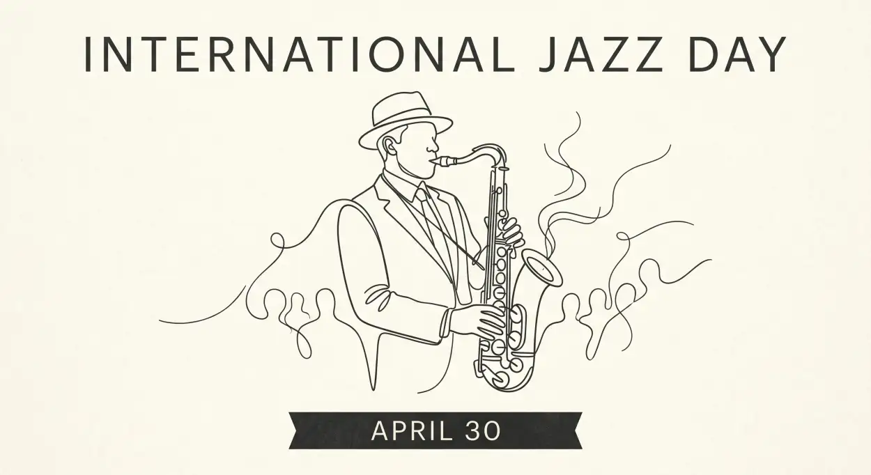 Free Download Jazz Music Festival Poster Design - High Quality International Jazz Day 2026 Image