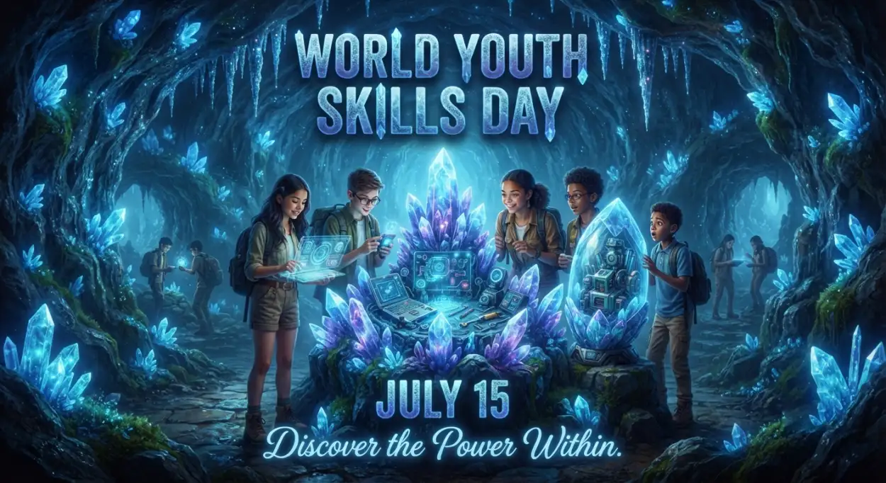 Free Download July 15 World Youth Skills Day 2026 Banner - High Quality World Youth Skills Day 2026 Banner Image