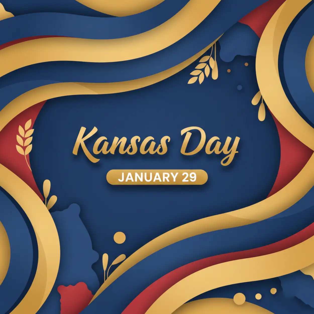 kansas day banner design