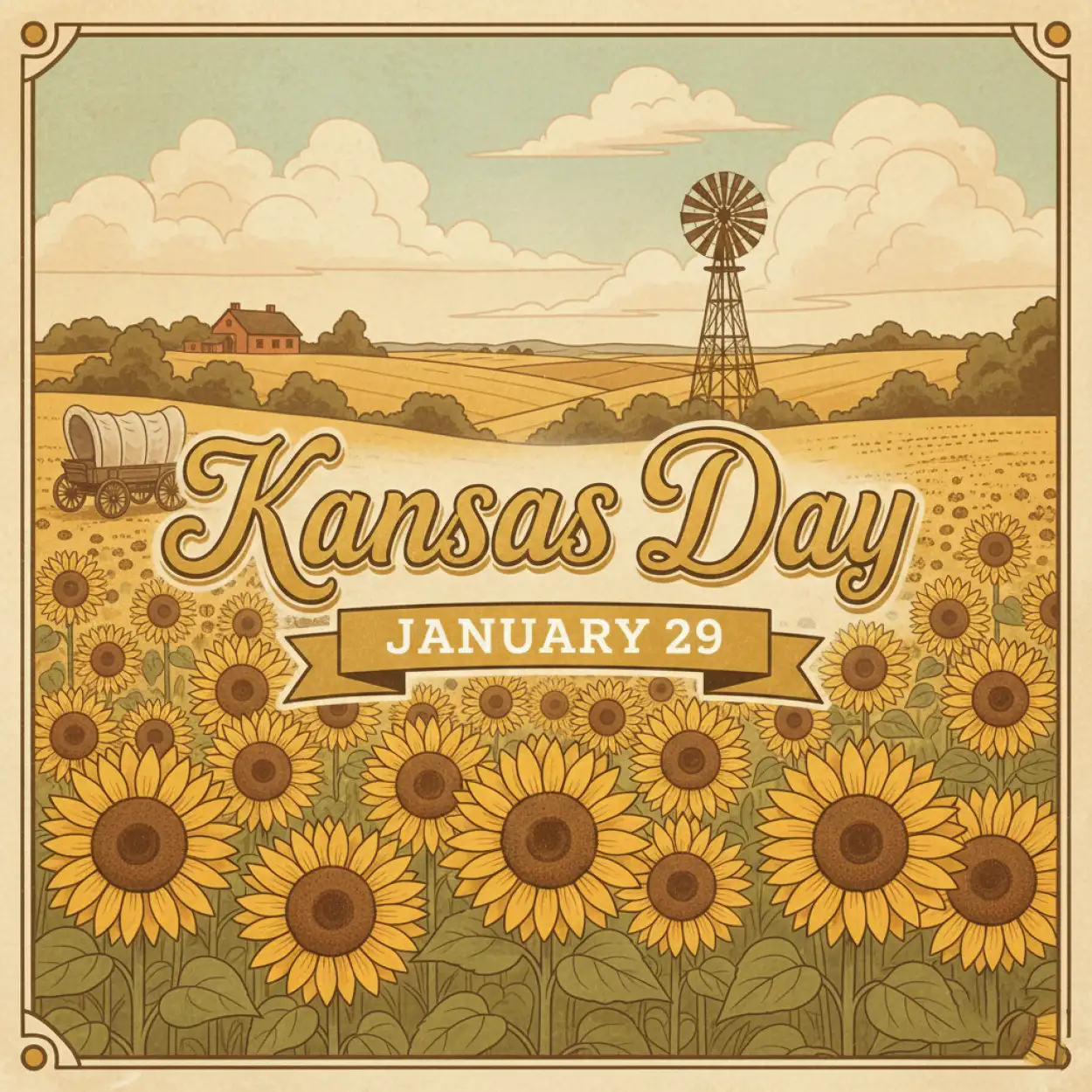 kansas day poster