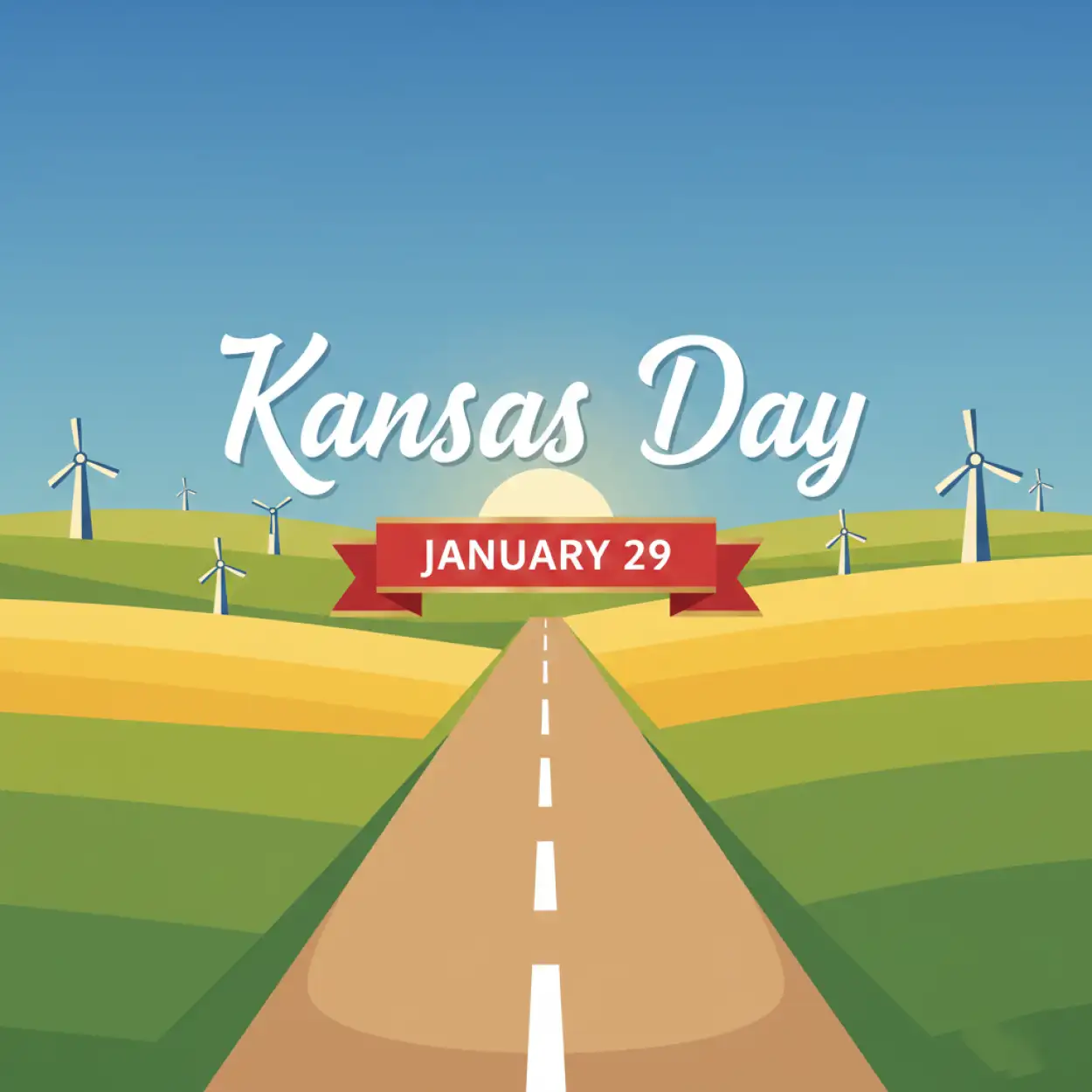 kansas day school poster design