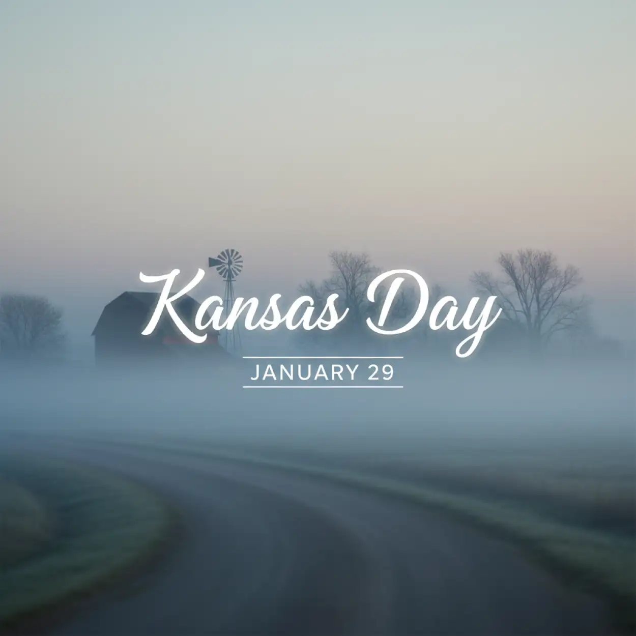kansas day simple clean design