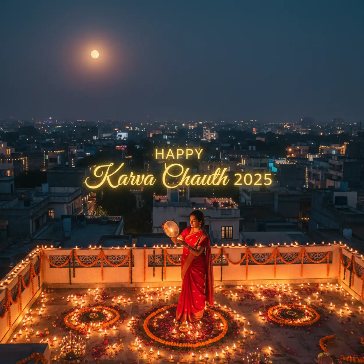 karva chauth 2025 blessing message for wife