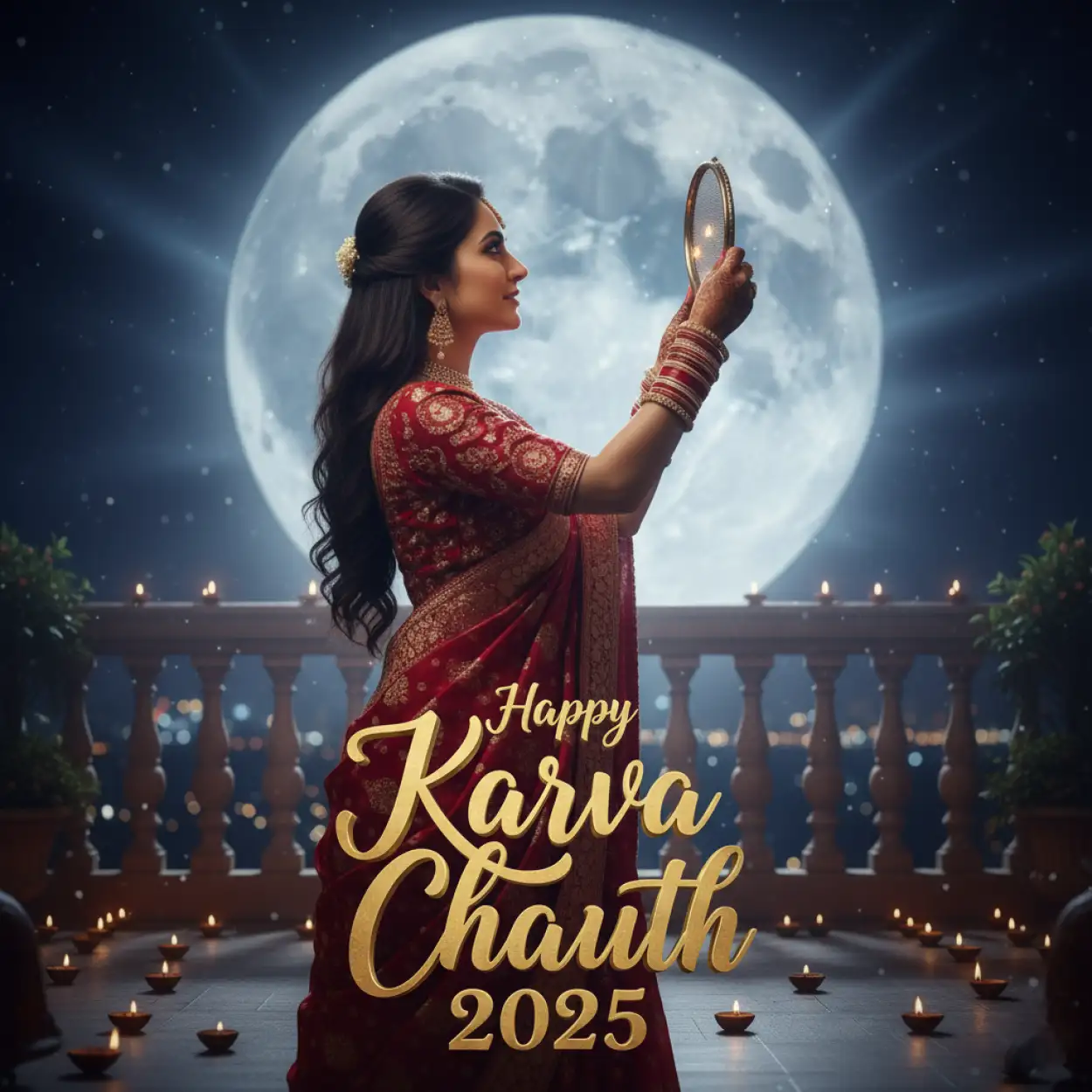 karva chauth 2025 facebook post image hd