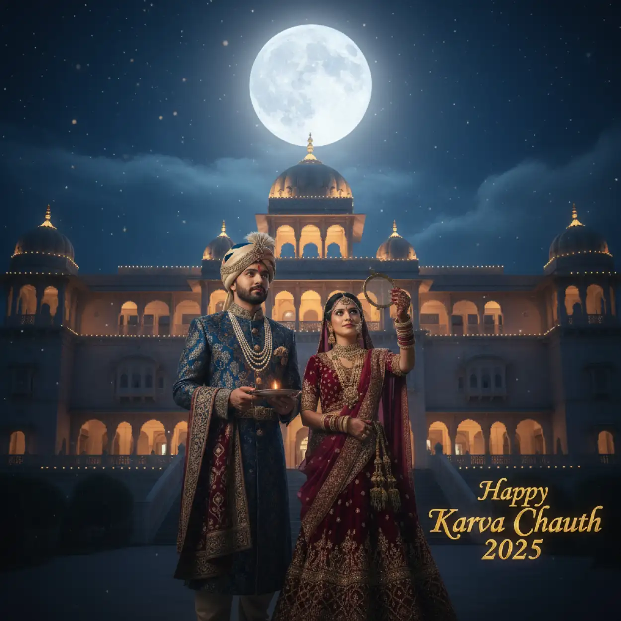 karva chauth 2025 reel video background