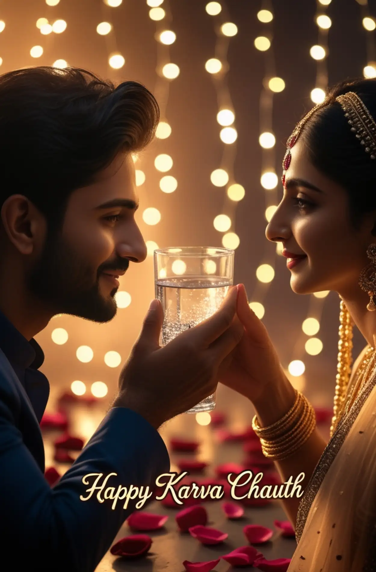 Free Download Karva Chauth Fasting Photo Ideas For Wife - High Quality Happy Karva Chauth Background