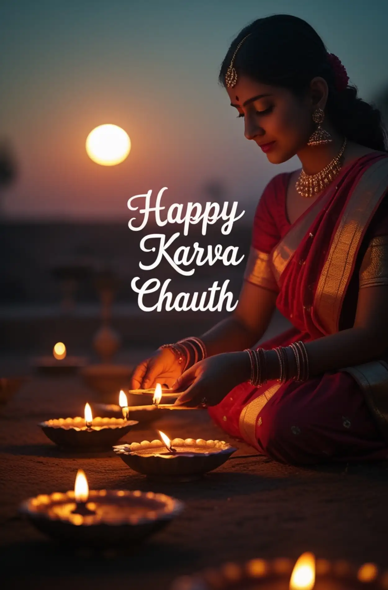 Free Download Karva Chauth Puja Thali Decoration Ideas With Image - High Quality Happy Karva Chauth Background