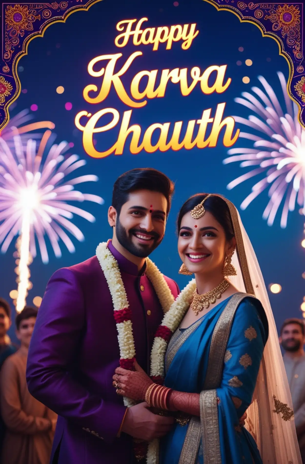 Karva Chauth Transparent Png For Background Removal - Royalty Free Happy Karva Chauth Image | Pngmagic Free Download Karva Chauth Transparent Png For Background Removal - High Quality Happy Karva Chauth PNG Image