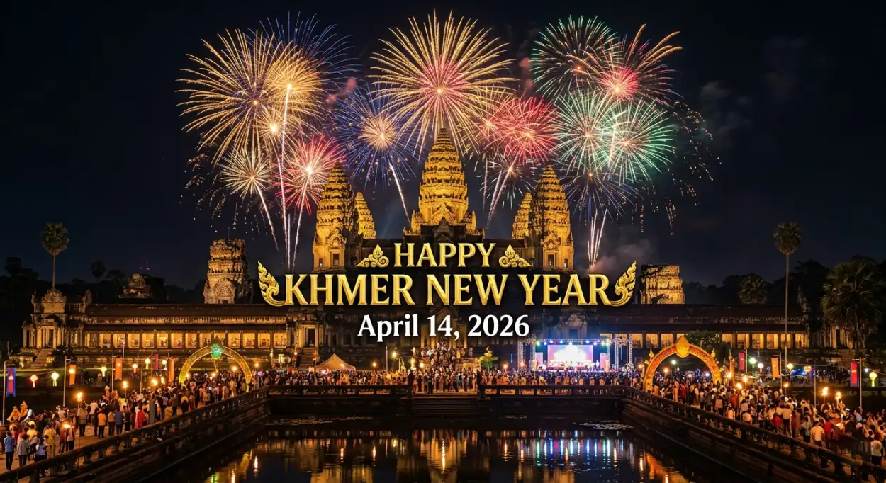Free Download Khmer New Year 2026 Instagram Post Design - High Quality Khmer New Year Wishes Poster 2026 Image