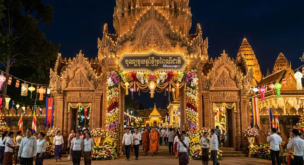 Free Download Khmer New Year 2026 Wishes Image Free - High Quality Khmer New Year Wishes Poster 2026 Image