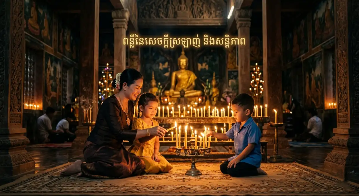 Free Download Khmer New Year Blessing Poster Hd - High Quality Khmer New Year Wishes Poster 2026 Image