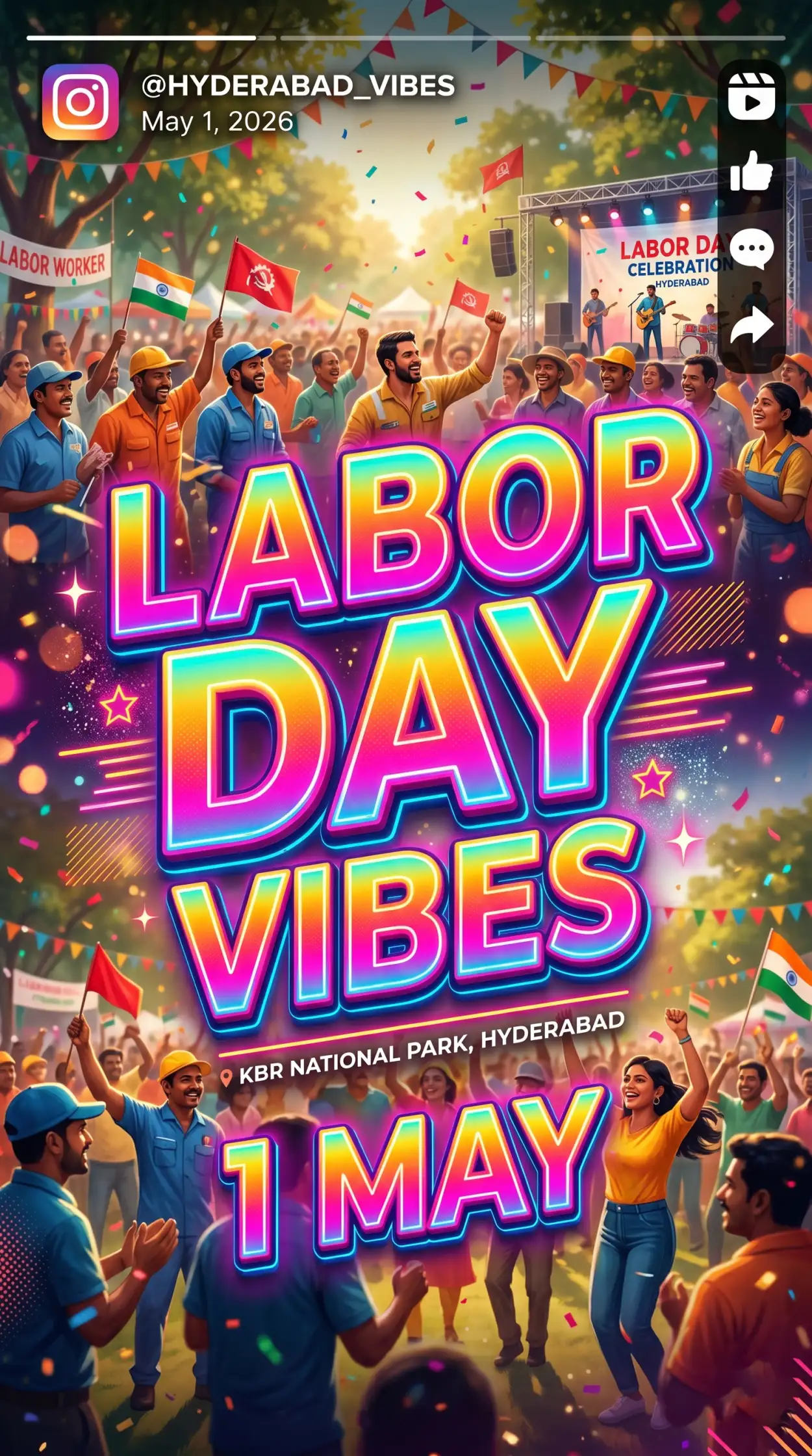 Free Download Labor Day Poster Design Ideas 2026 - High Quality International Labor Day Wishes 2026 Image