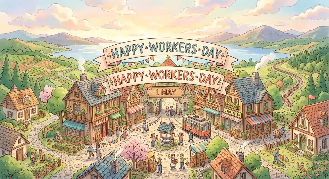 Free Download Labor Day Story Images Vertical 1080x1920 - High Quality International Labor Day Wishes 2026 Image