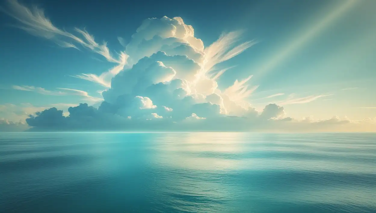 landscape cloud background for website header