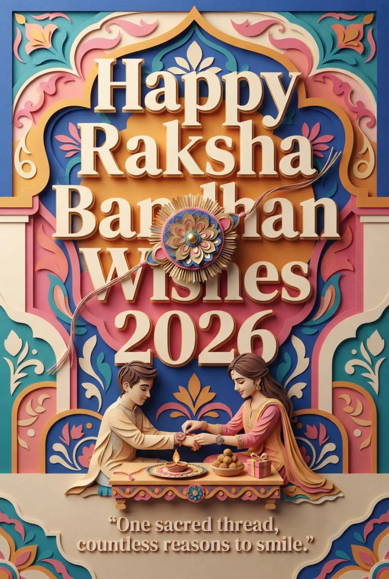 Free Download Latest Happy Rakhi Wishes 2026 - High Quality Happy Rakhi Wishes 2026 Image