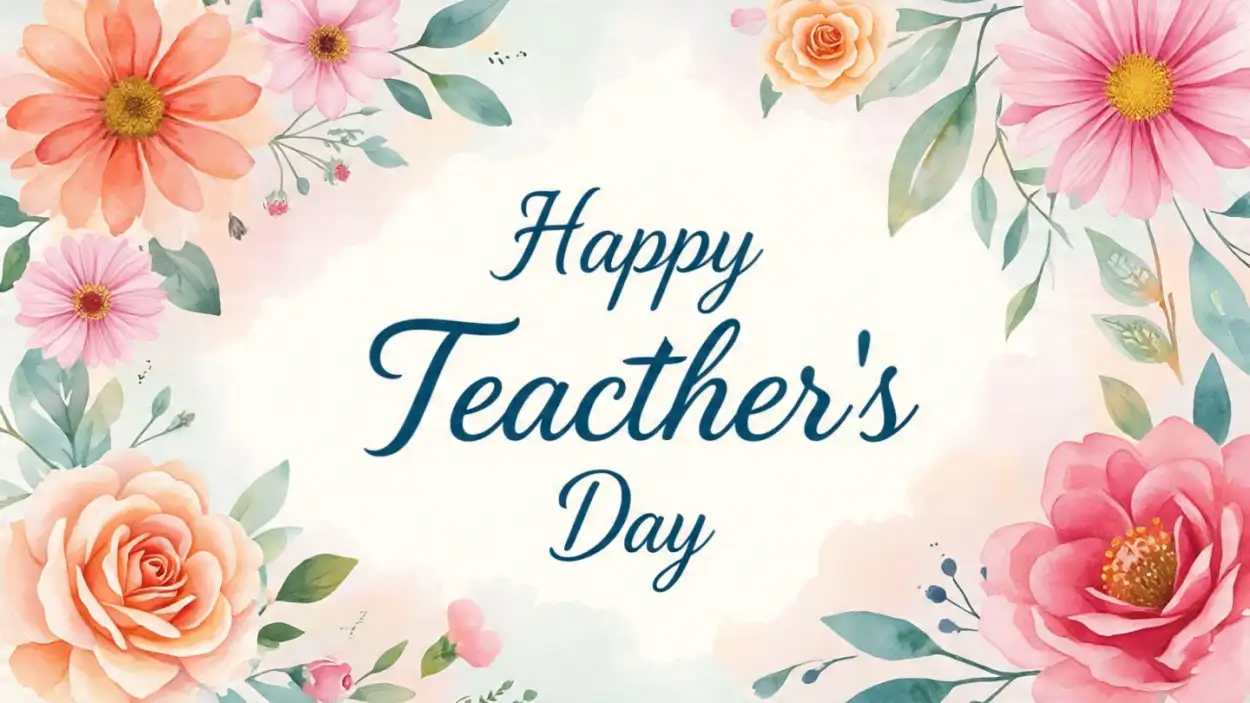 Latest Happy Teachers Day wallpaper for WhatsApp status