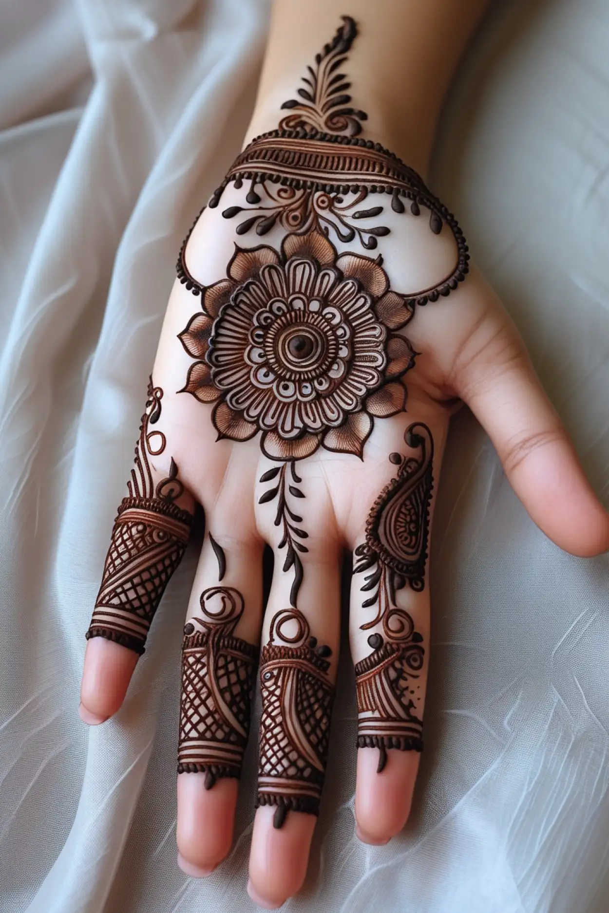 latest mehndi design for sawan somwari