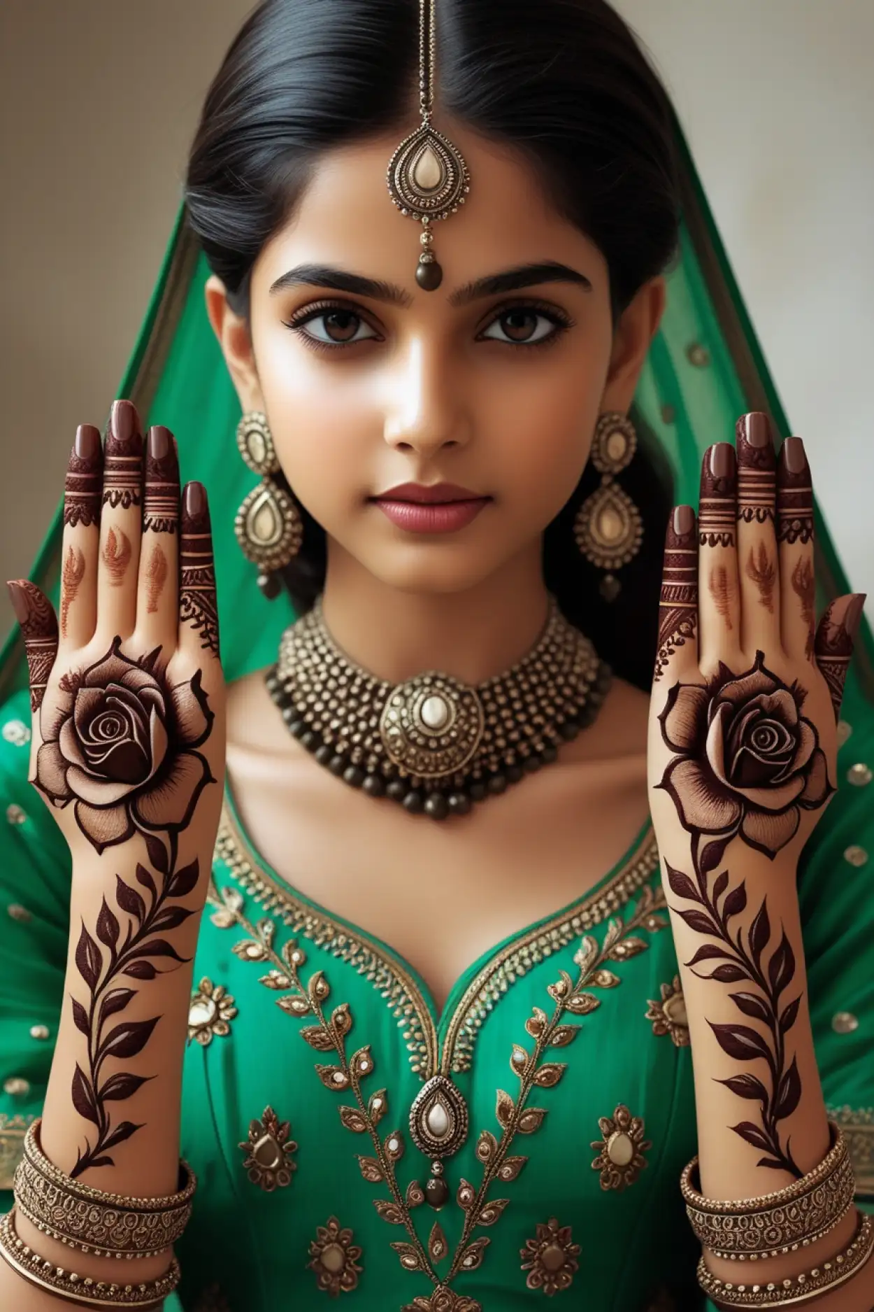 latest teej mehndi design 2025 for bridal