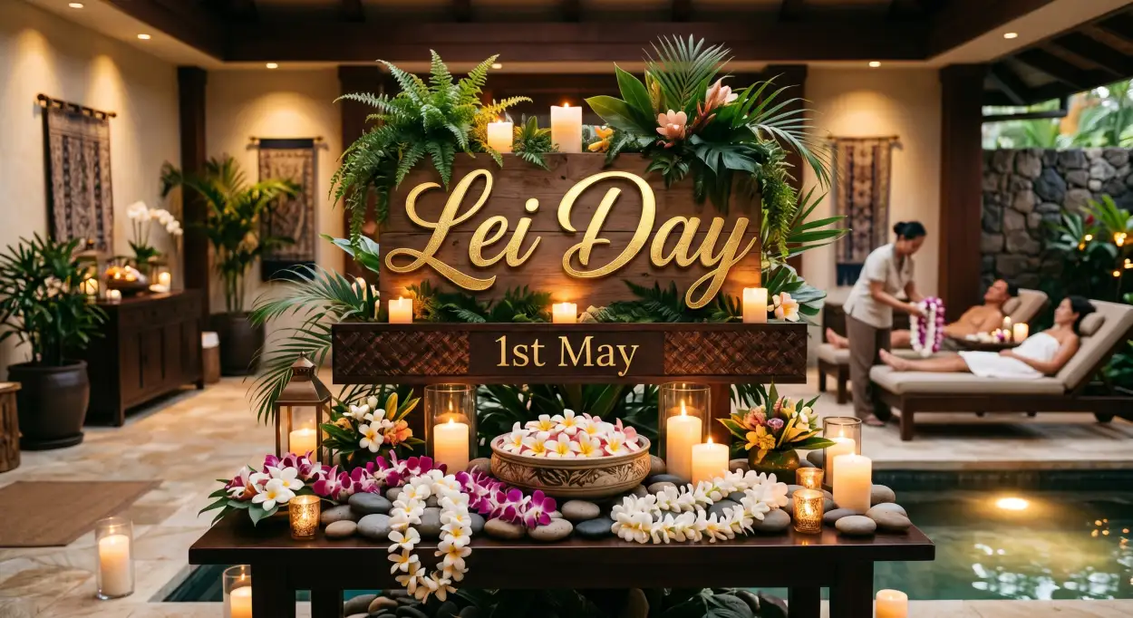 Free Download Lei Day 2026 Beach Theme Design - High Quality Lei Day 2026 Image