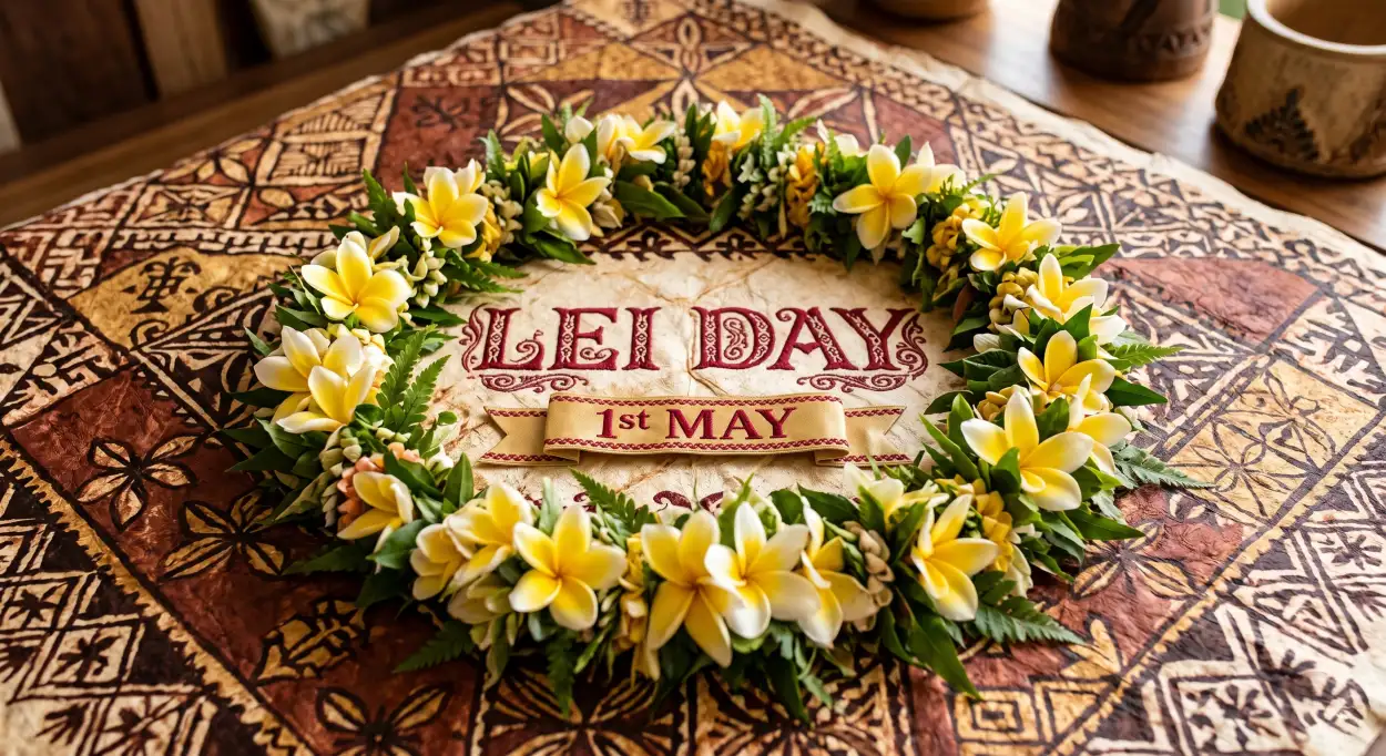 Free Download Lei Day 2026 Floral Wreath Png - High Quality Lei Day 2026 Transparent PNG