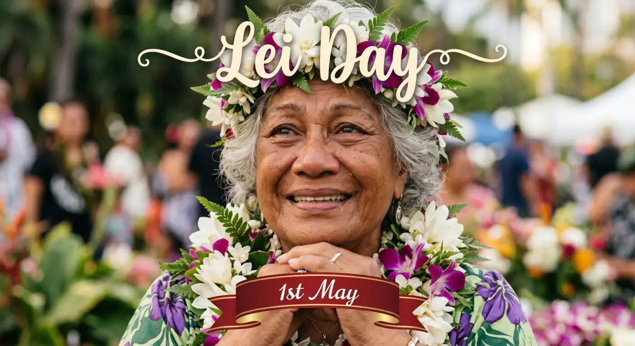 Free Download Lei Day 2026 Greeting Cards Free - High Quality Lei Day 2026 Image
