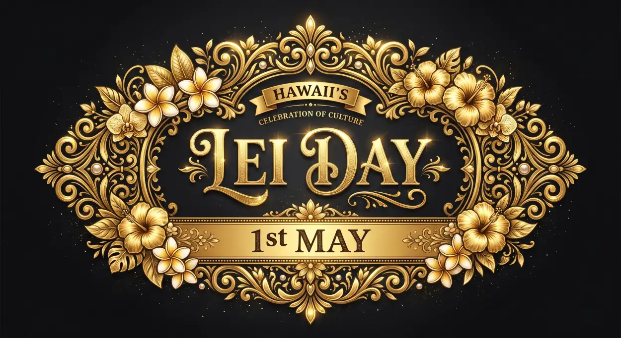 Free Download Lei Day 2026 Marketing Banner Design - High Quality Lei Day 2026 Image
