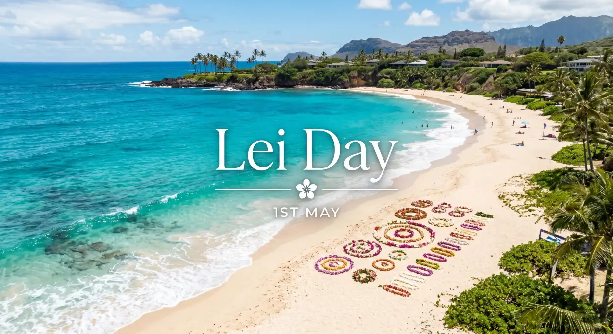 Free Download Lei Day 2026 Printable Poster - High Quality Lei Day 2026 Image