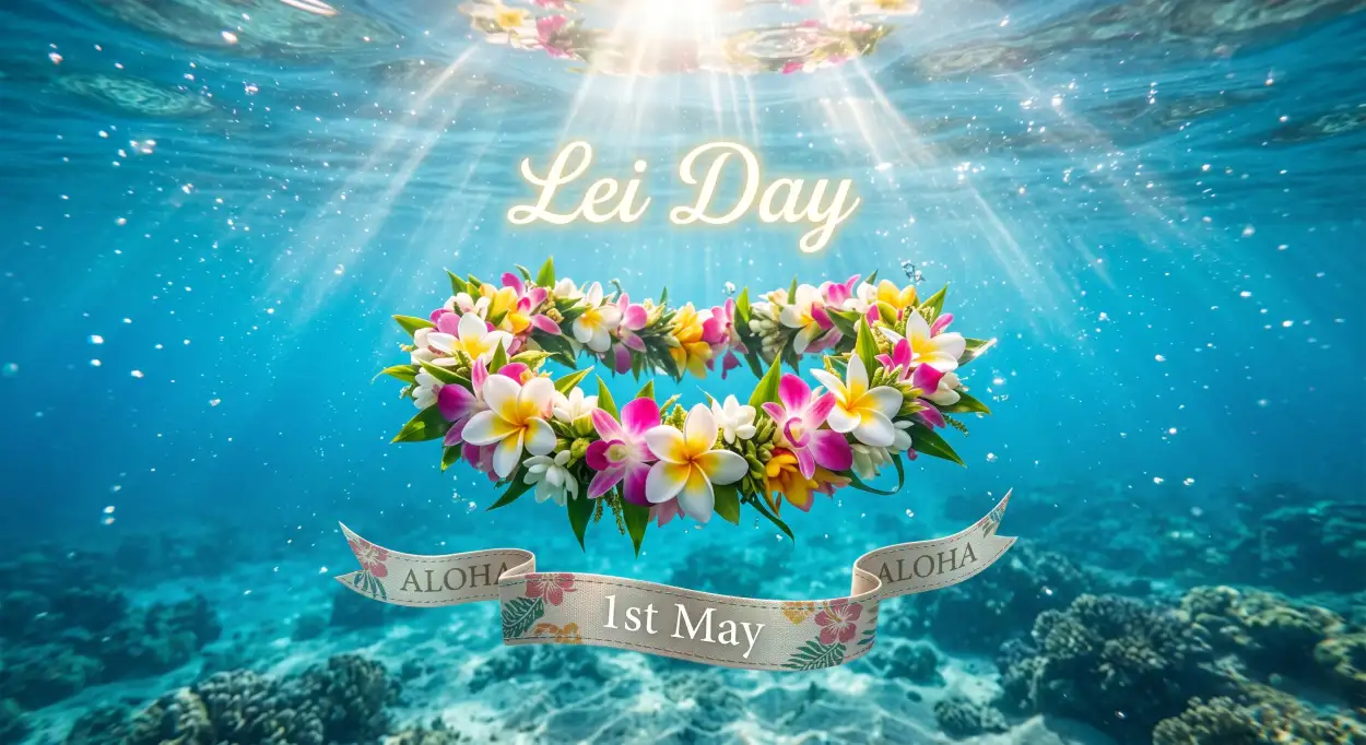 Free Download Lei Day 2026 Transparent Background Images - High Quality Lei Day 2026 Background Image