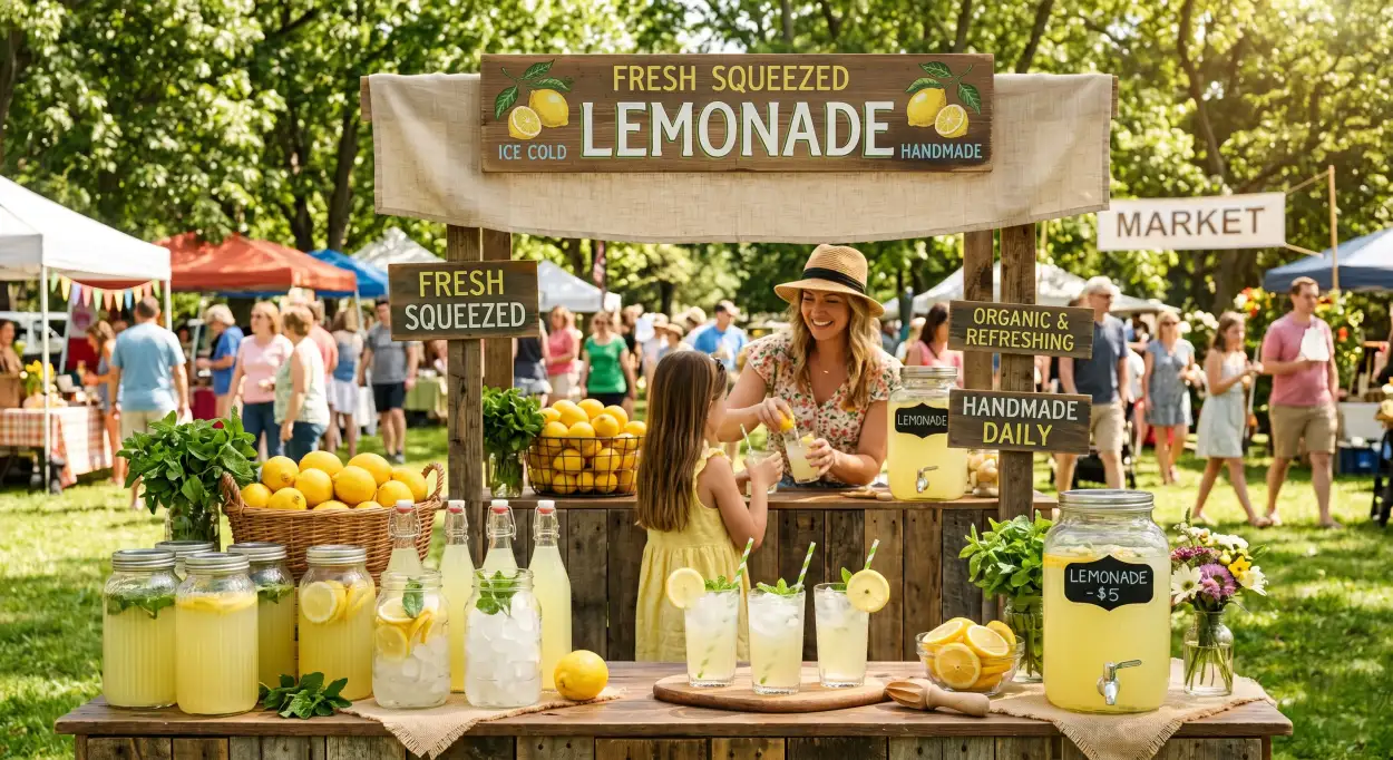 Free Download Lemon Juice Marketing Banner - High Quality Lemon Juice Background Background Image