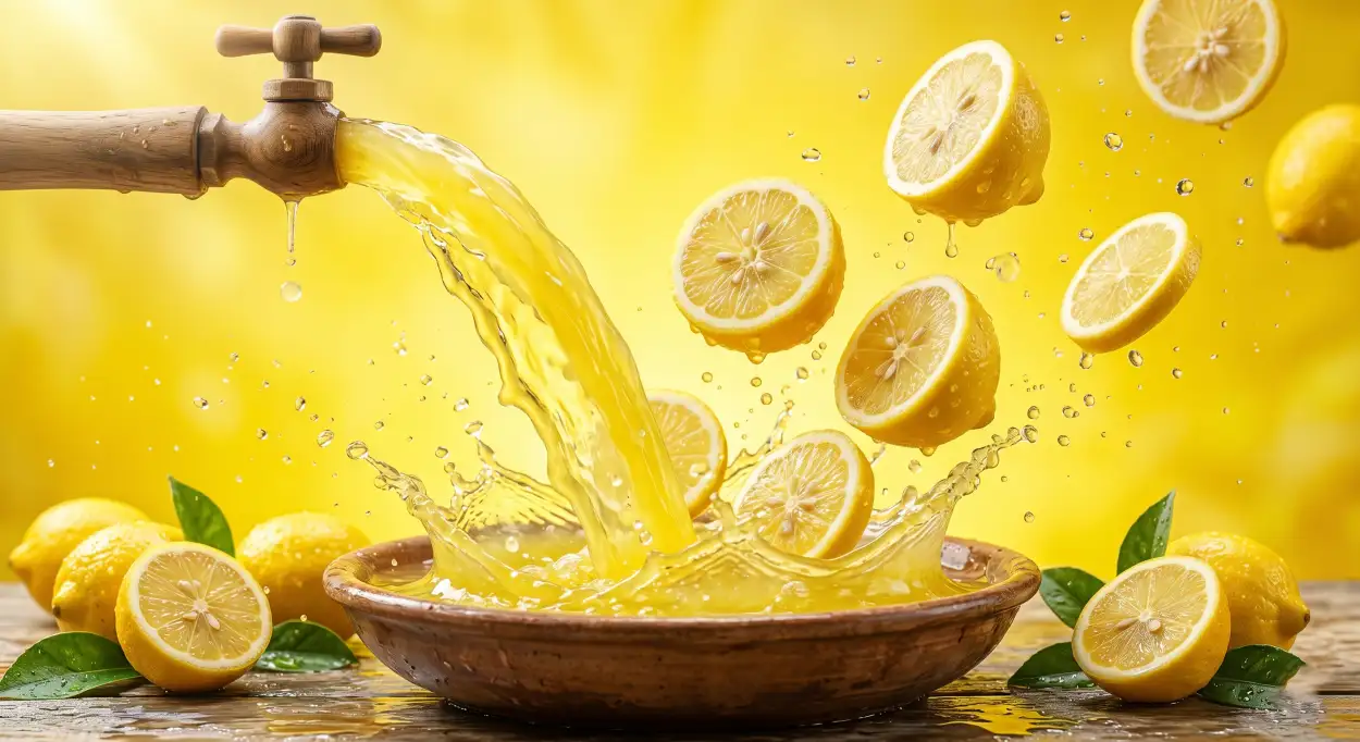 Free Download Lemon Juice Realistic Splash Wallpaper - High Quality Lemon Juice Background Background Image
