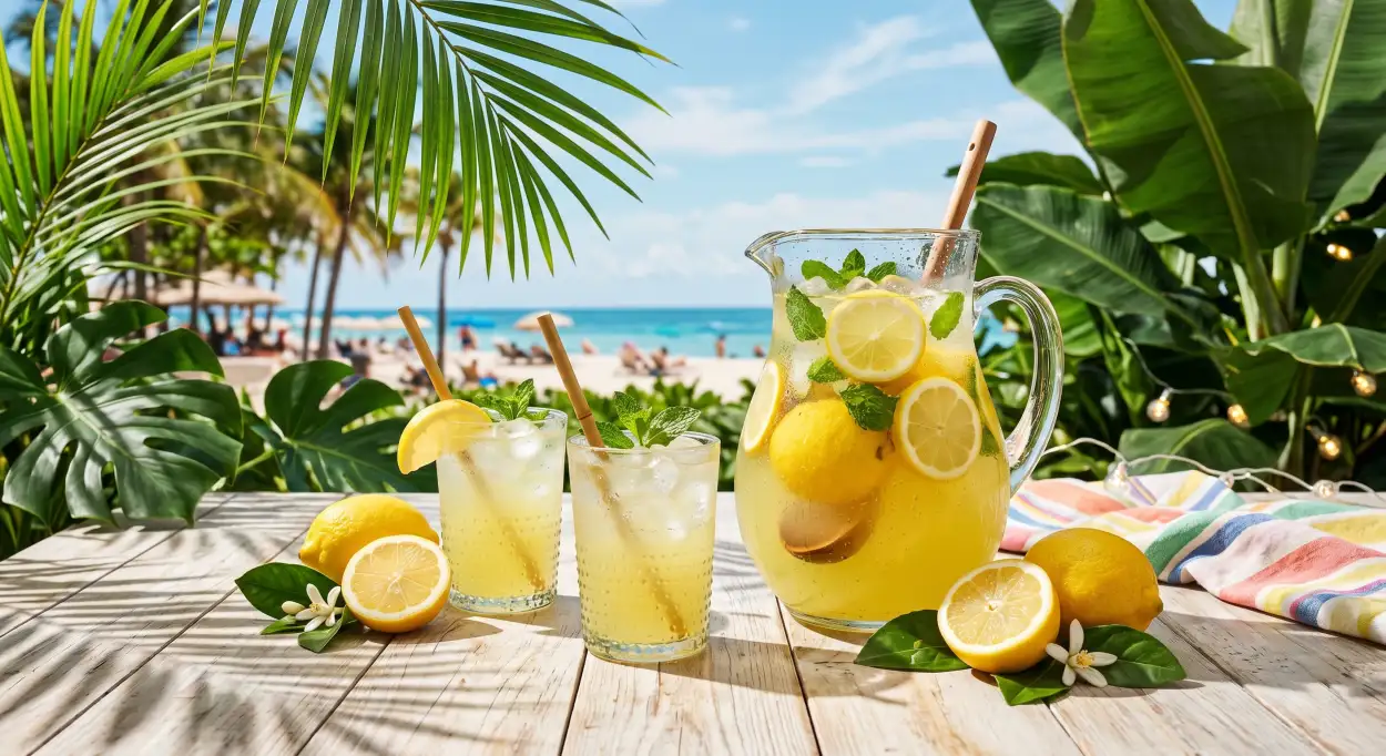 Free Download Lemonade Refreshment Background Wallpaper - High Quality Lemon Juice Background Background Image