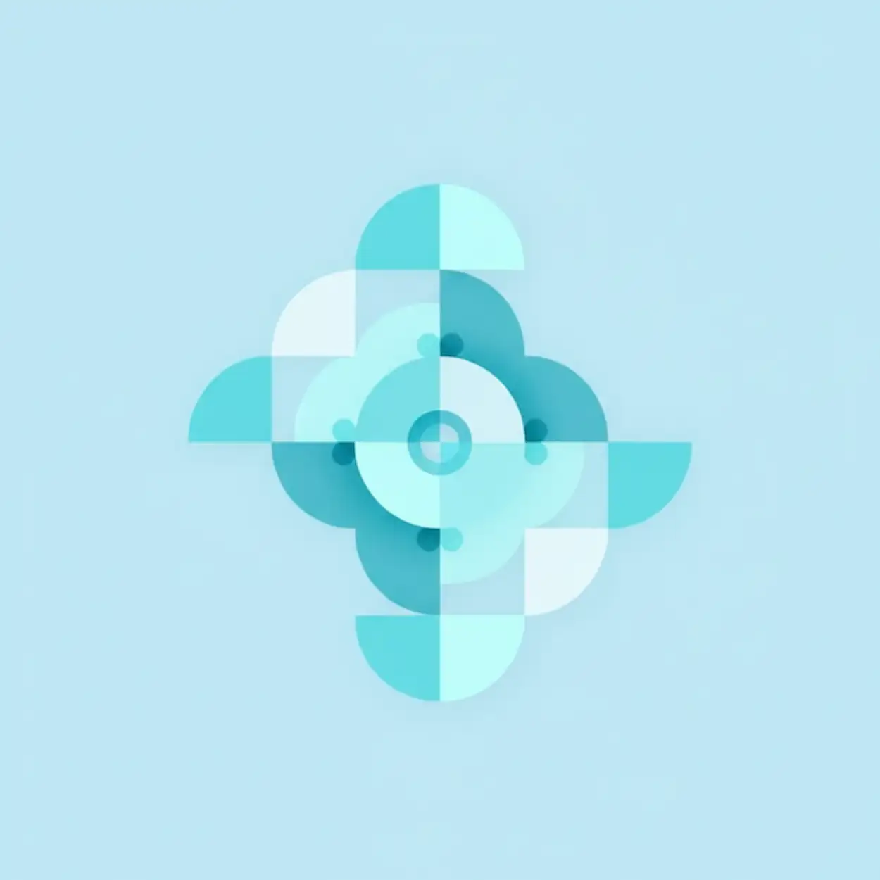 light blue background for branding
