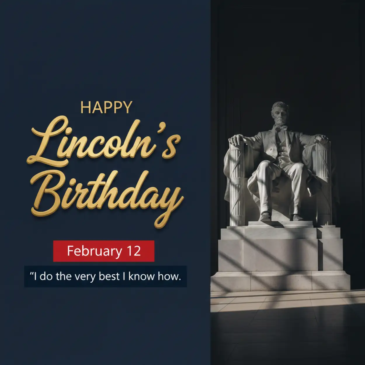 lincolns birthday 2026 social media post