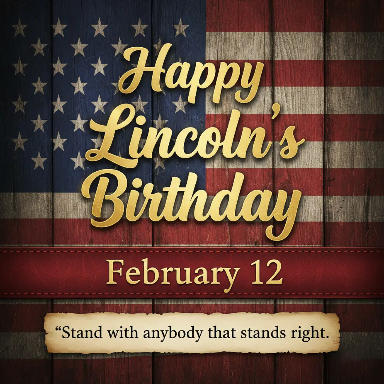 Free Download Lincolns Birthday Civil Rights Message - High Quality Happy Lincolns Birthday Background