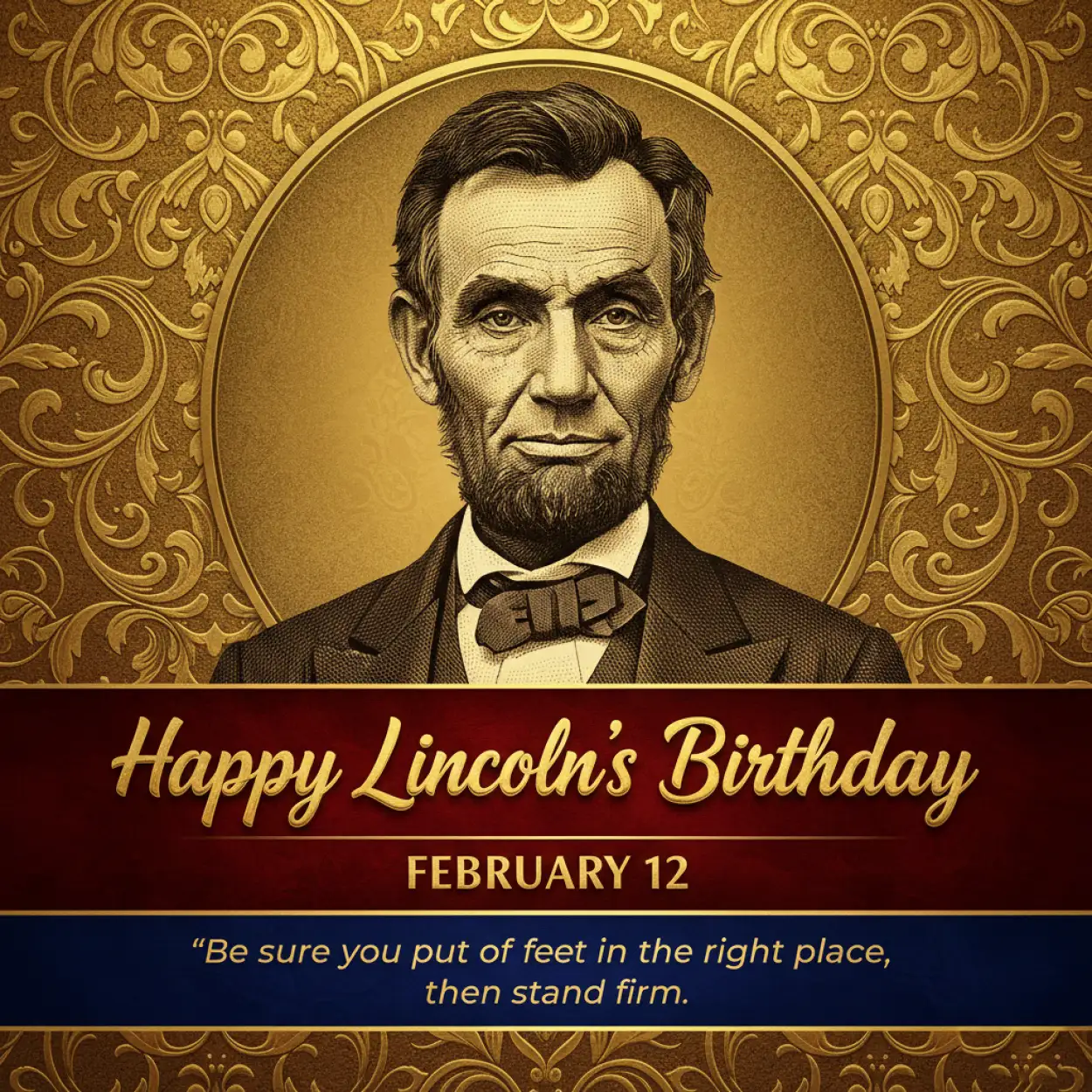 lincolns birthday famous quotes images