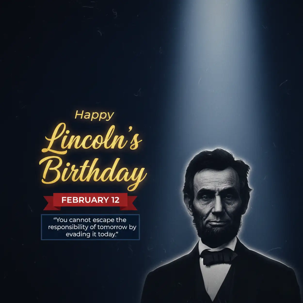 Free Download Lincolns Birthday Hero Tribute Wallpaper - High Quality Happy Lincolns Birthday Background