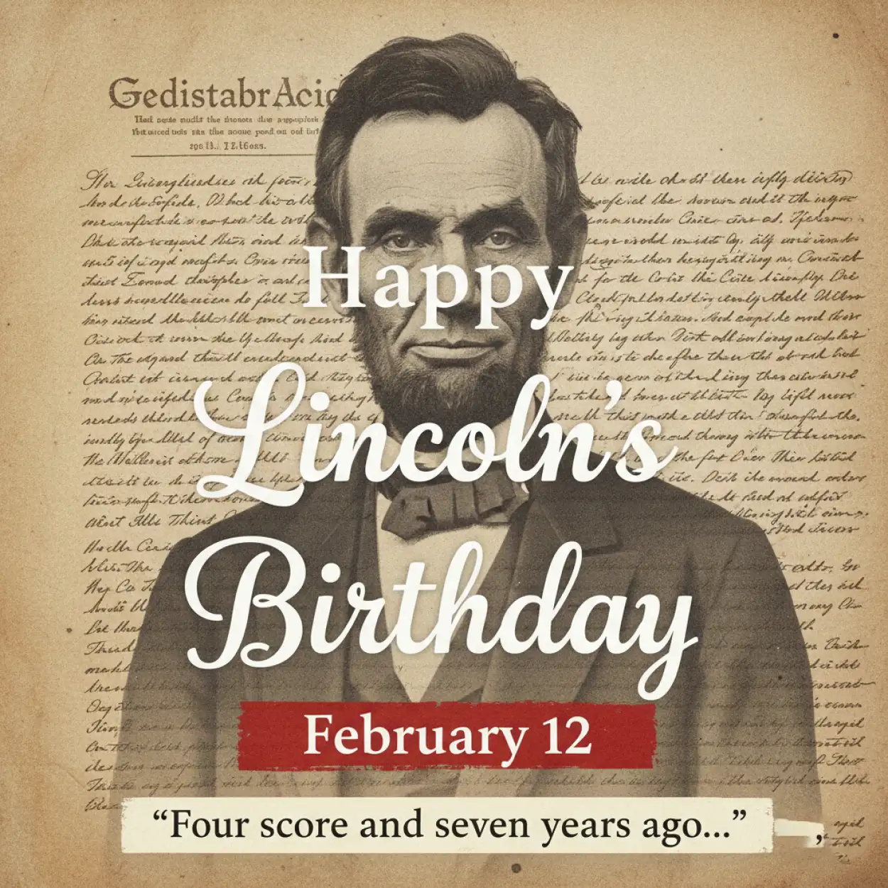 lincolns birthday historical facts