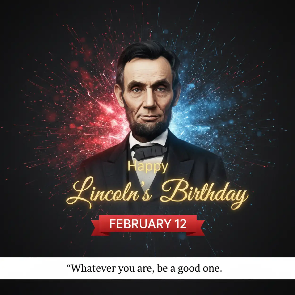 Free Download Lincolns Birthday Quote Wallpaper - High Quality Happy Lincolns Birthday Background